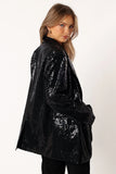 Delaney Sequin Blazer Black
