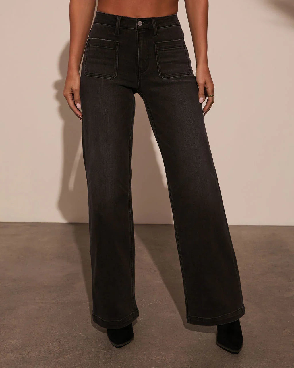 Iverson High Rise Wide Leg Denim
