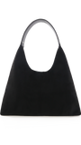 Tammy Shoulder Bag Black Suede