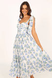 Floret Midi Dress Blue