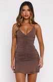 I Choose Me Mini Dress Mocha