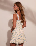 Wildflower Dream Floral Front Tie Mini Dress