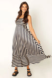 Brea Maxi Dress Black Stripe