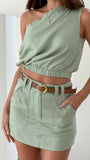 Charla Mini Skort Sage