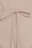 Calliope Tie Waist Jumpsuit Wheat