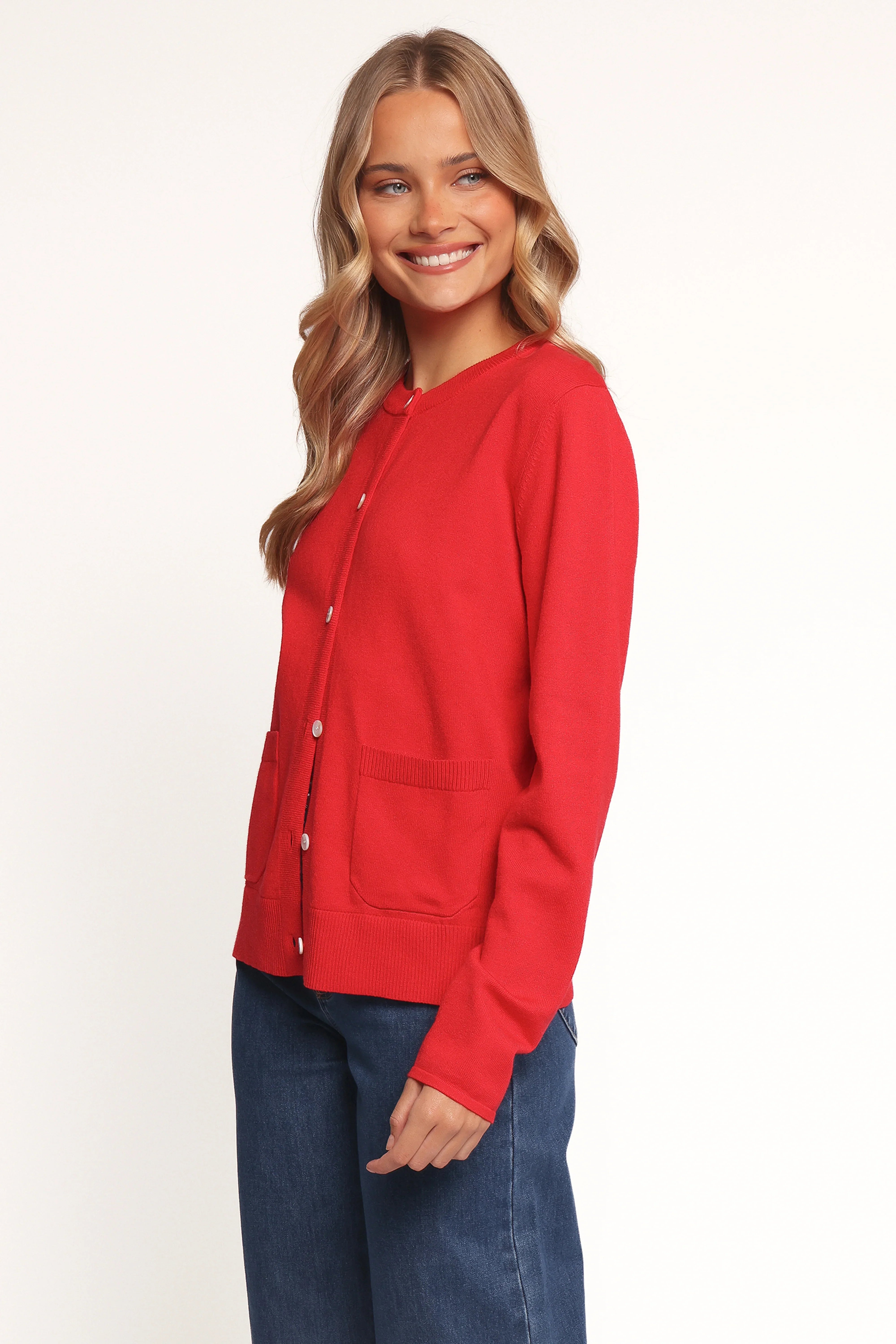Abner Cardigan Red