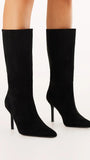 Nour Boots Black Suede
