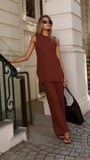 Megan Knit Top Chocolate