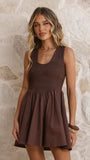 Amira Mini Dress Chocolate