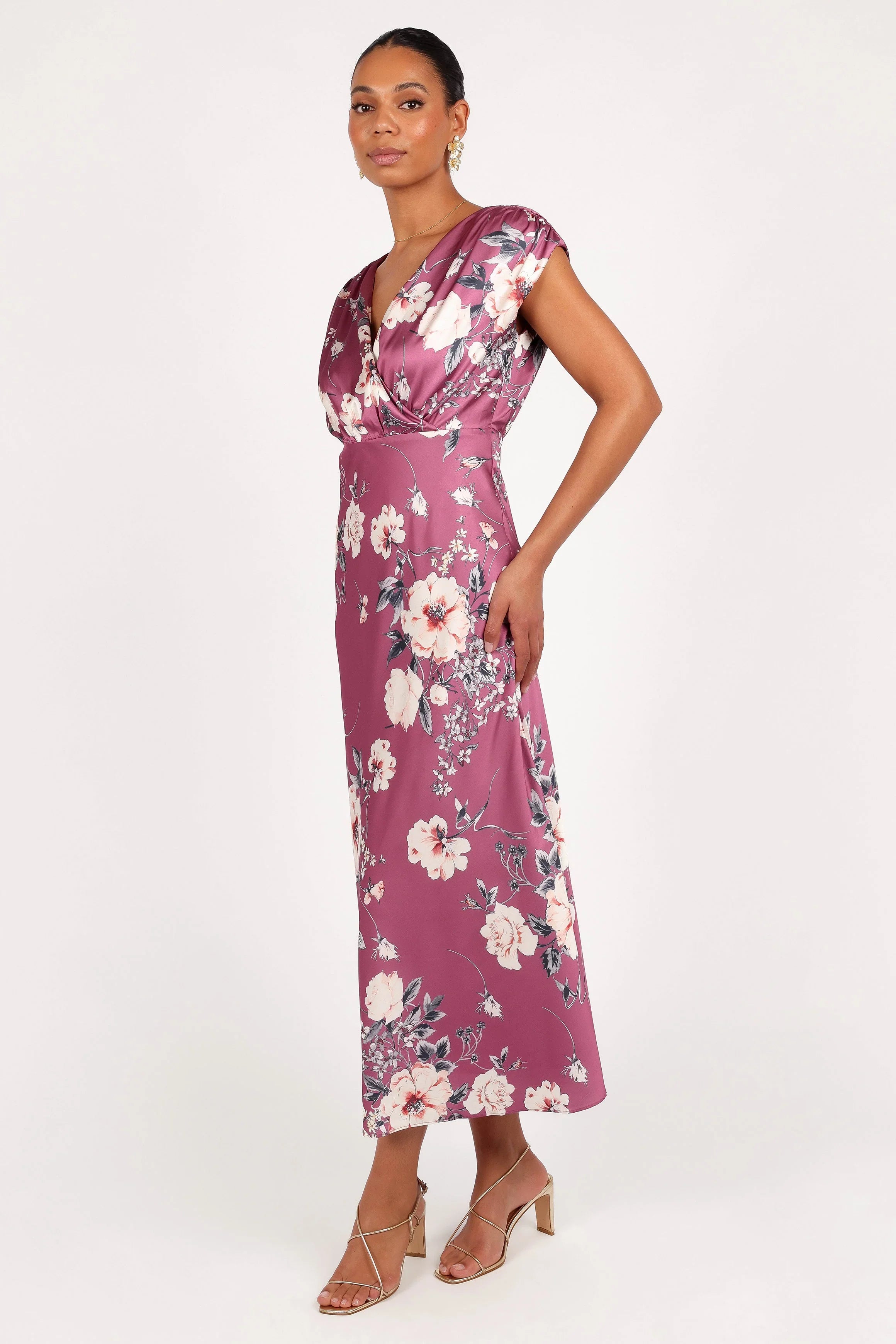 Amarlee Maxi Dress Dark Rose Floral