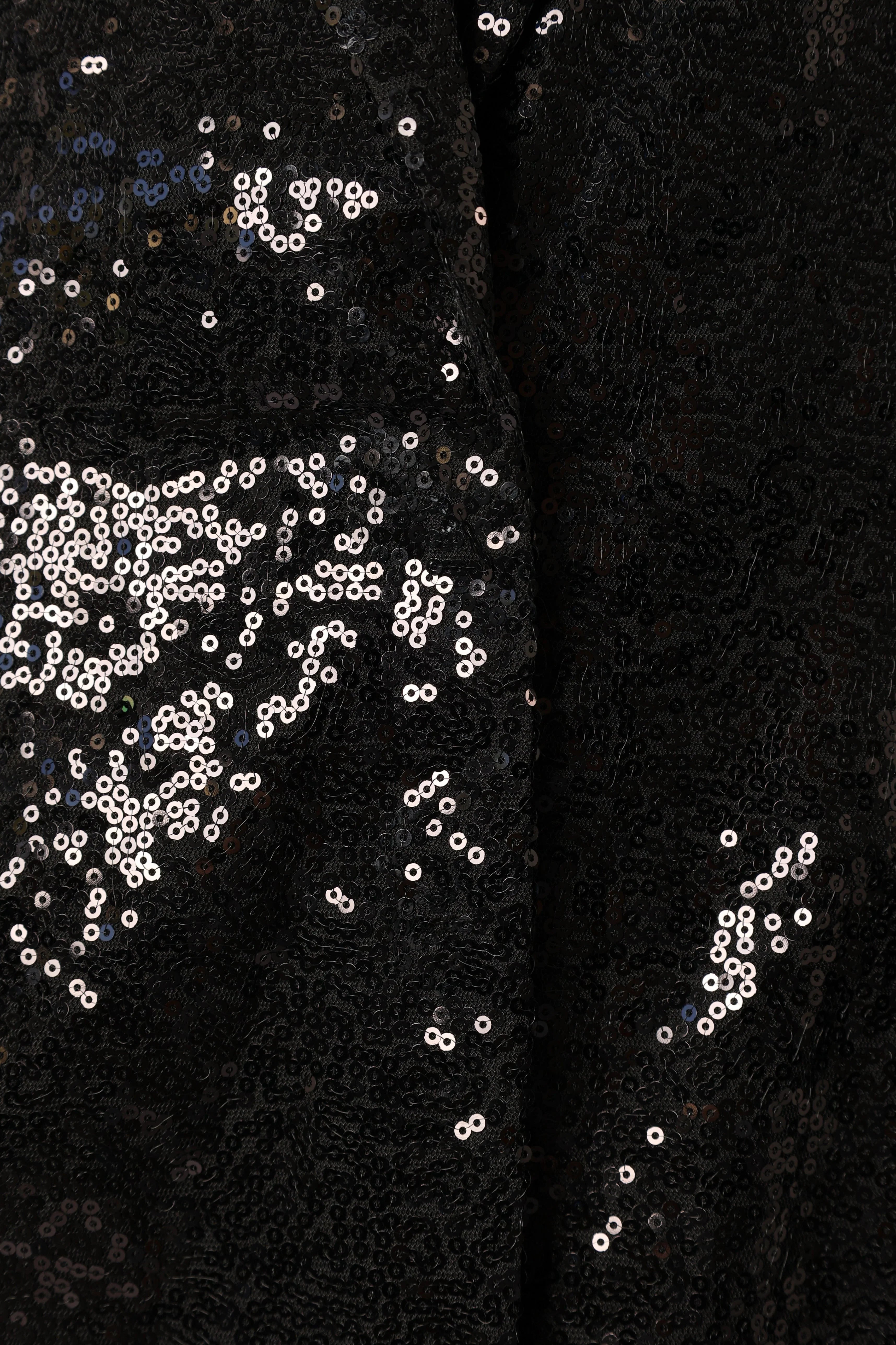 Delaney Sequin Blazer Black