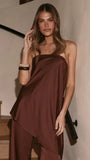 Tova Strapless Top Chocolate