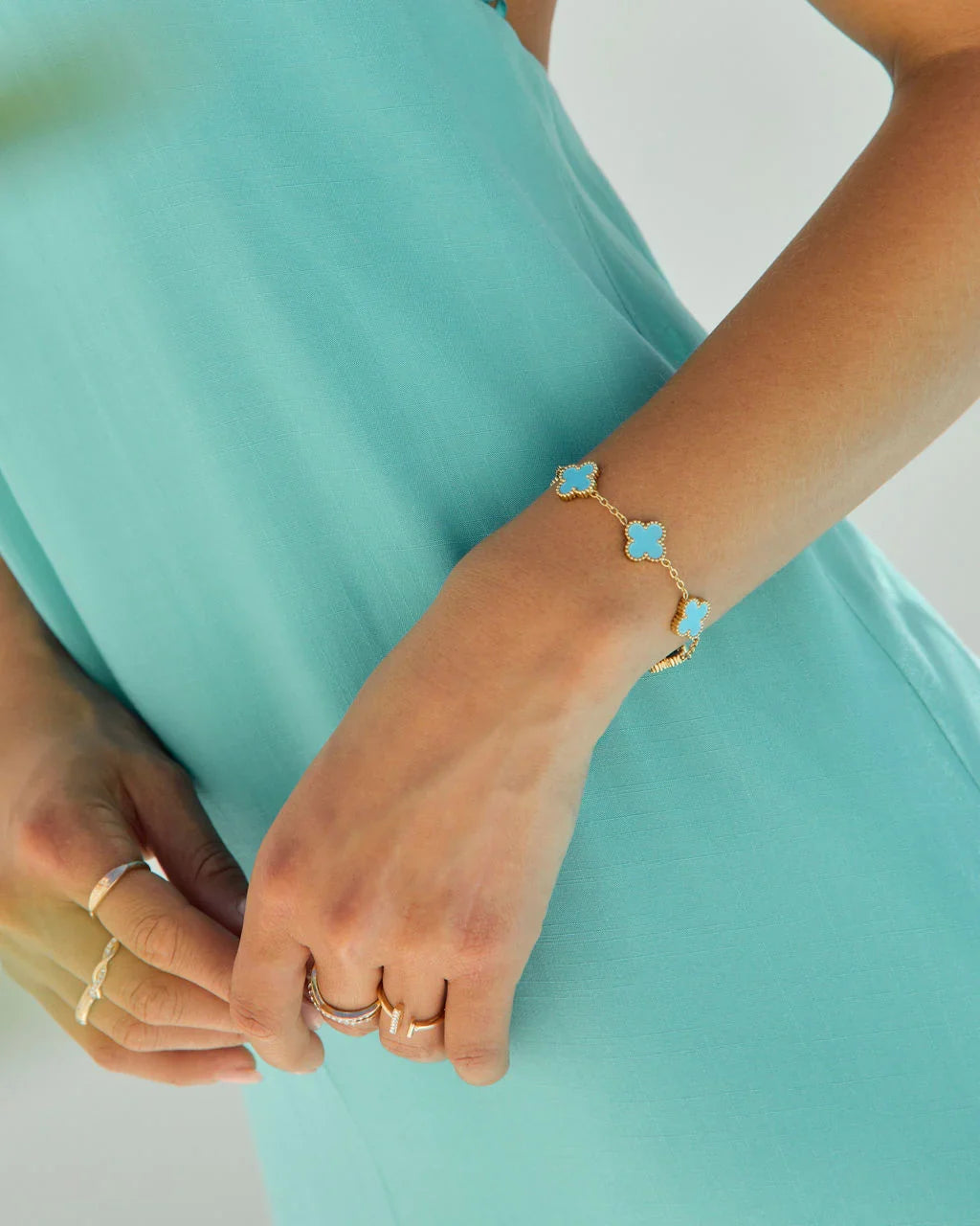 Miranna Clover Charm Bracelet