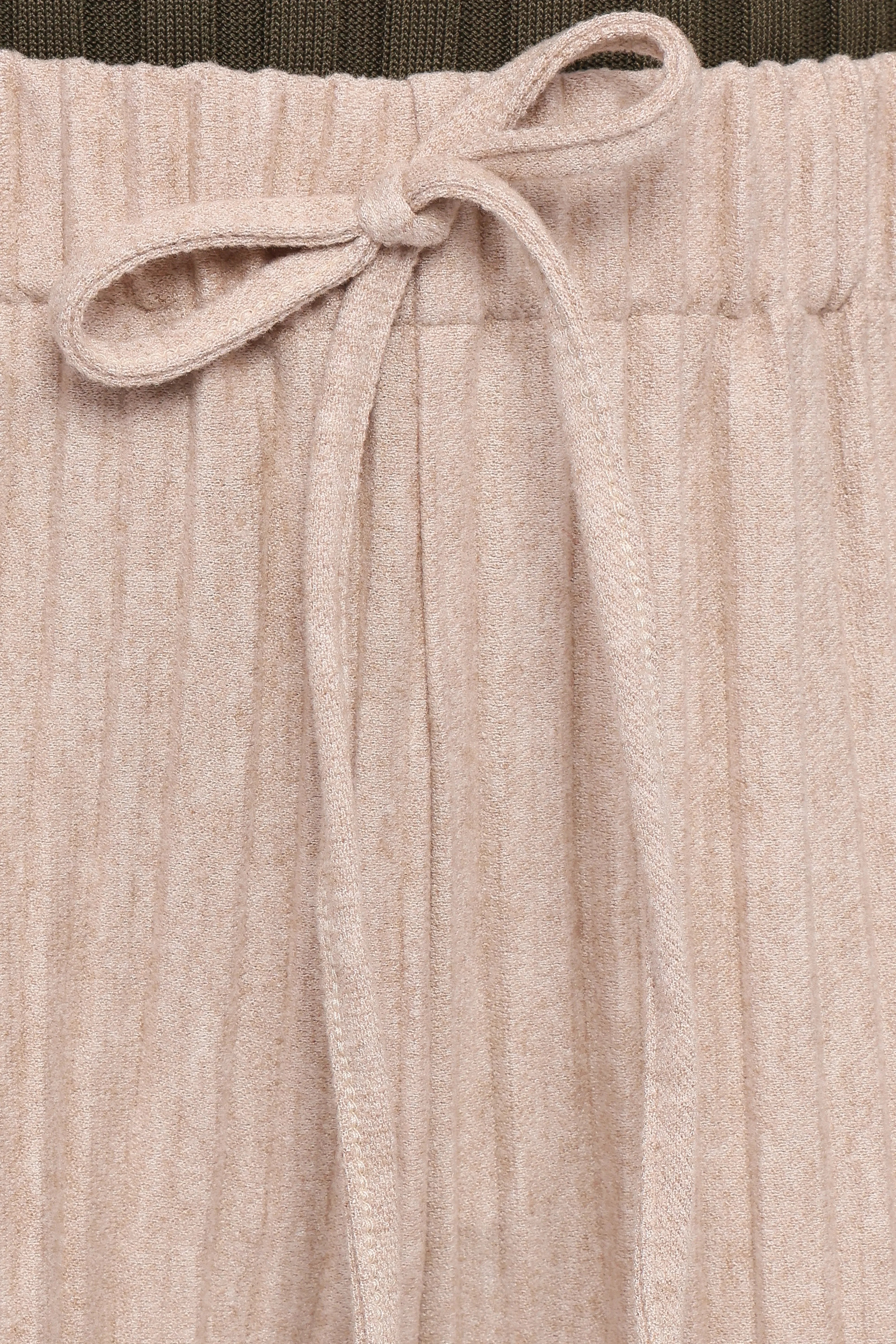 Davis Pleated Knit Pant Beige
