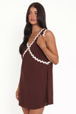 Lark Mini Dress Brown