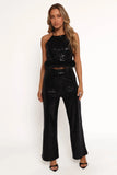 Drea Sequin Pants Black