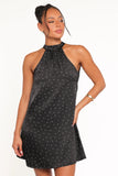Gabrielle Mini Dress Black Polka Dot