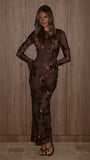 Lottie Maxi Dress Chocolate