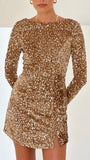 Felicia Mini Dress Gold