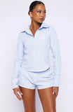 Heatwave Honey Long Sleeve Shirt Sky Blue