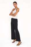 Clark Crepe Wide Leg Pant Black
