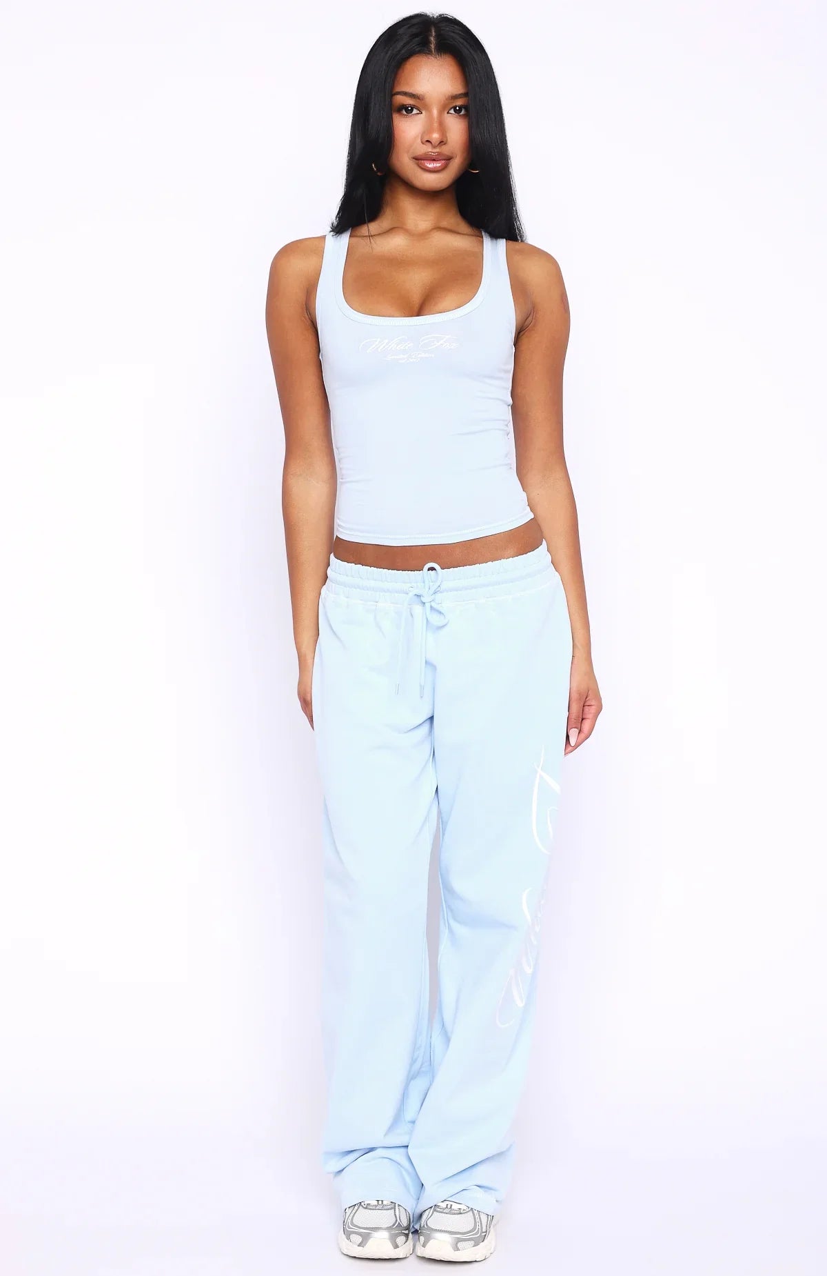Dont Need Anyone Tank Top Baby Blue