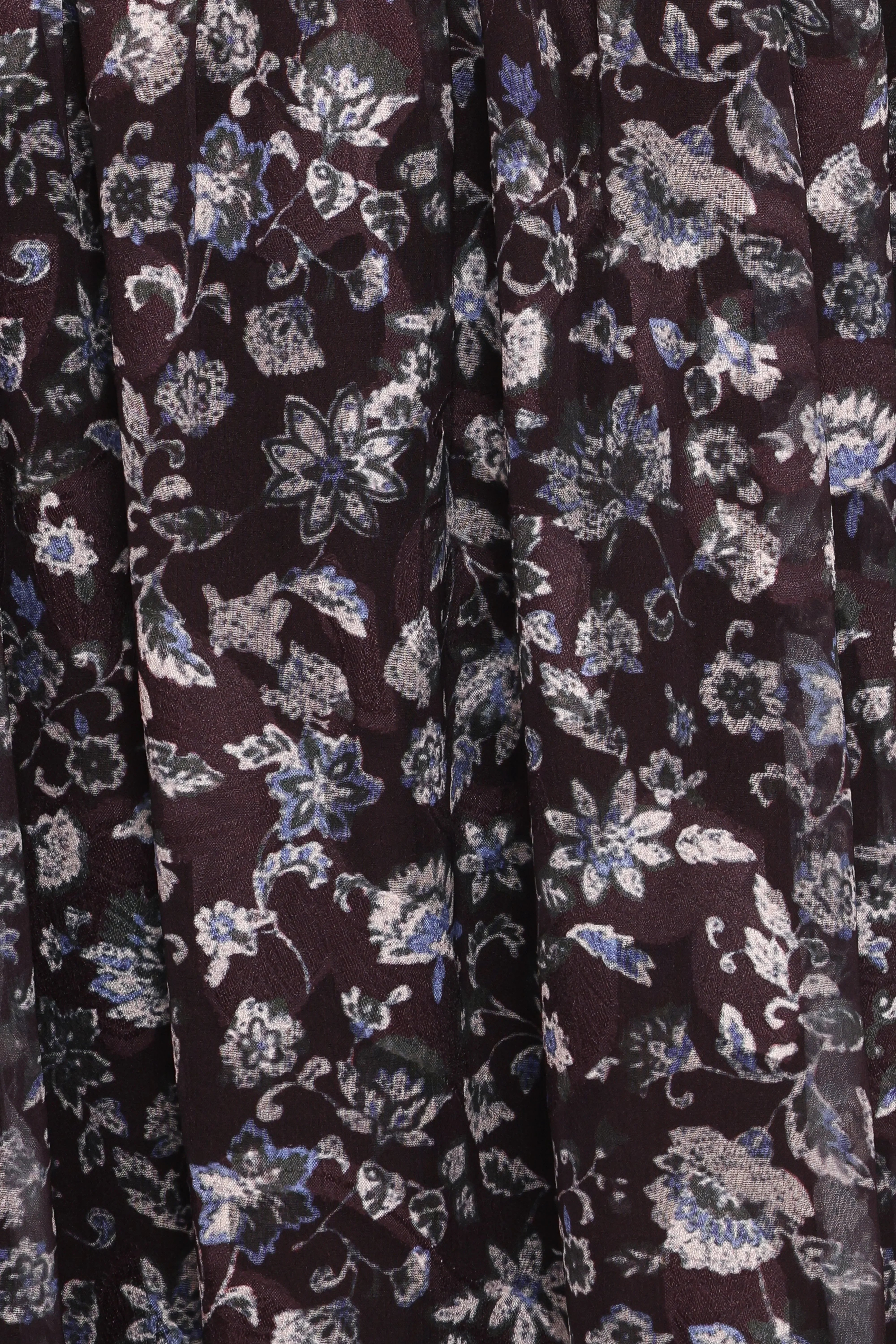 Myles Maxi Dress Brown Blue Floral