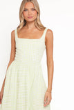 Amberlyn Maxi Dress Green Gingham