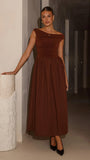 Immy Midi Dress Brown
