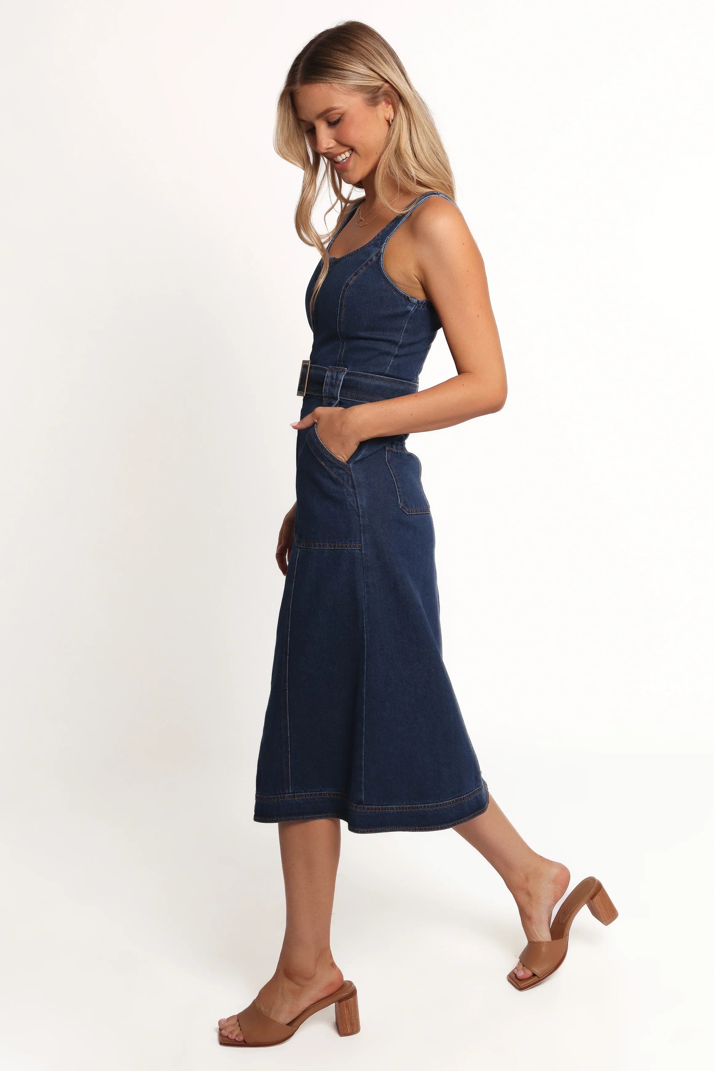 Carys Midi Dress Denim