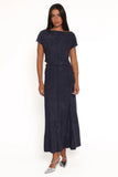 Aria Maxi Skirt Set Denim Blue