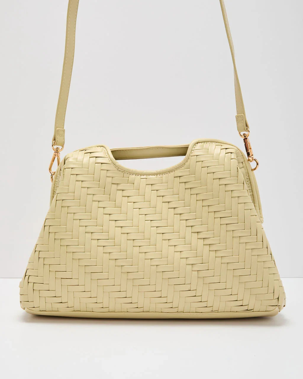 Mireya Woven Vegan Leather Clutch