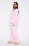 Pillow Talk Long Sleeve Pyjama Set Baby Pink