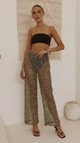 Zinnia Sequins Pant Khaki