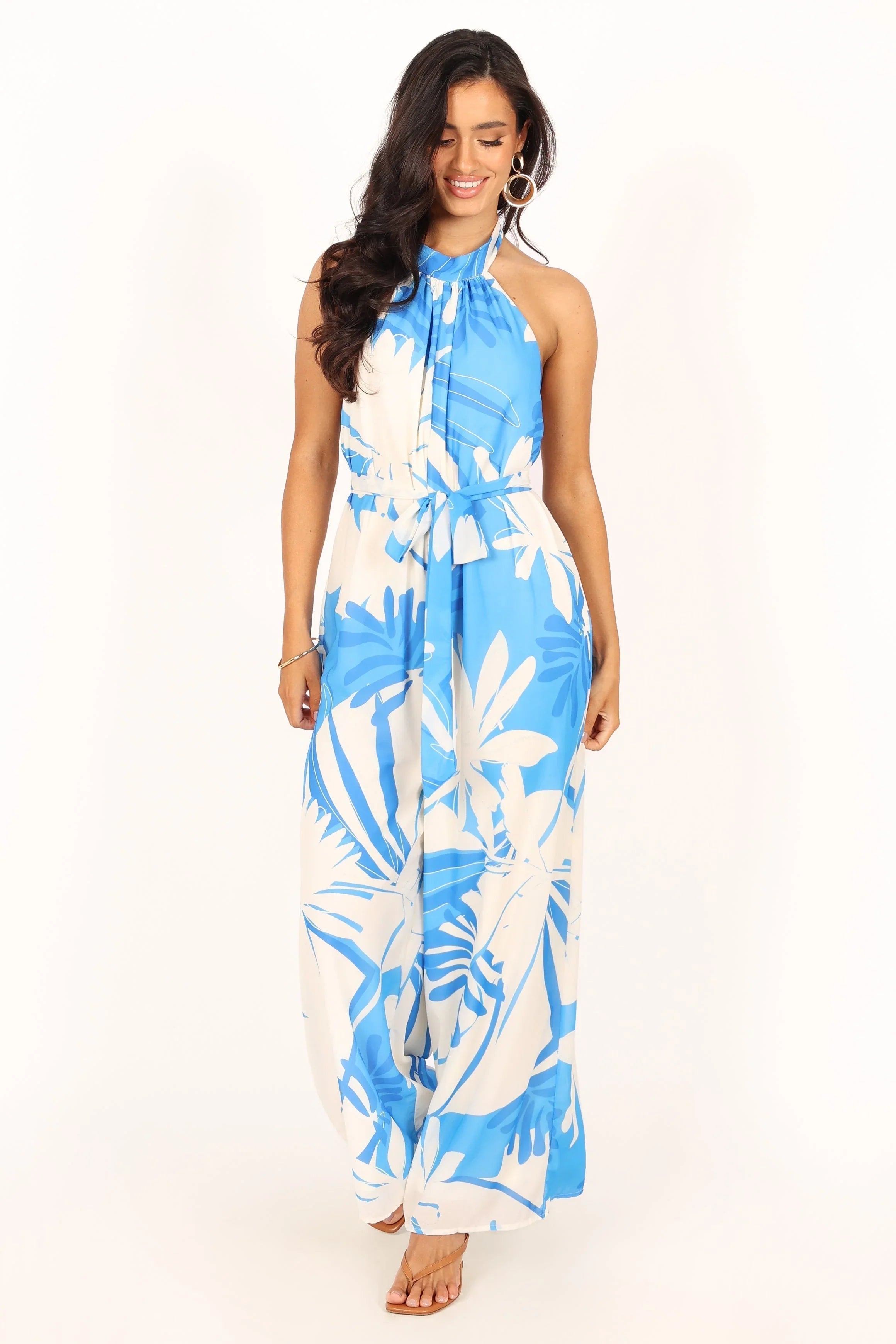 Aminah Jumpsuit Blue Floral
