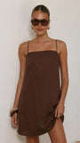 Nalu Mini Dress Brown