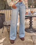 Rowan Grace Stretch High Rise Wide Leg Jeans