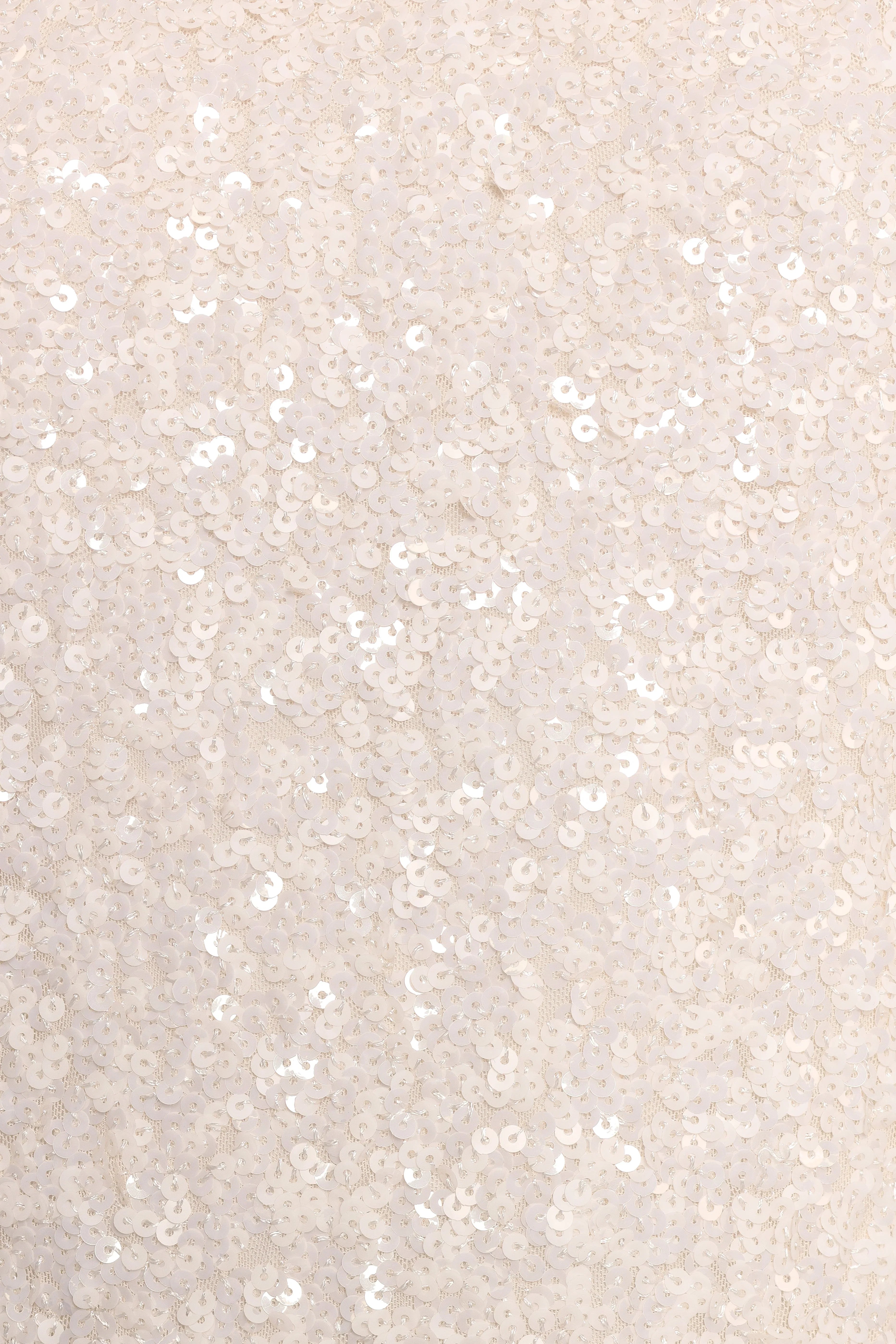 Kezie Sequin Mini Dress Cream