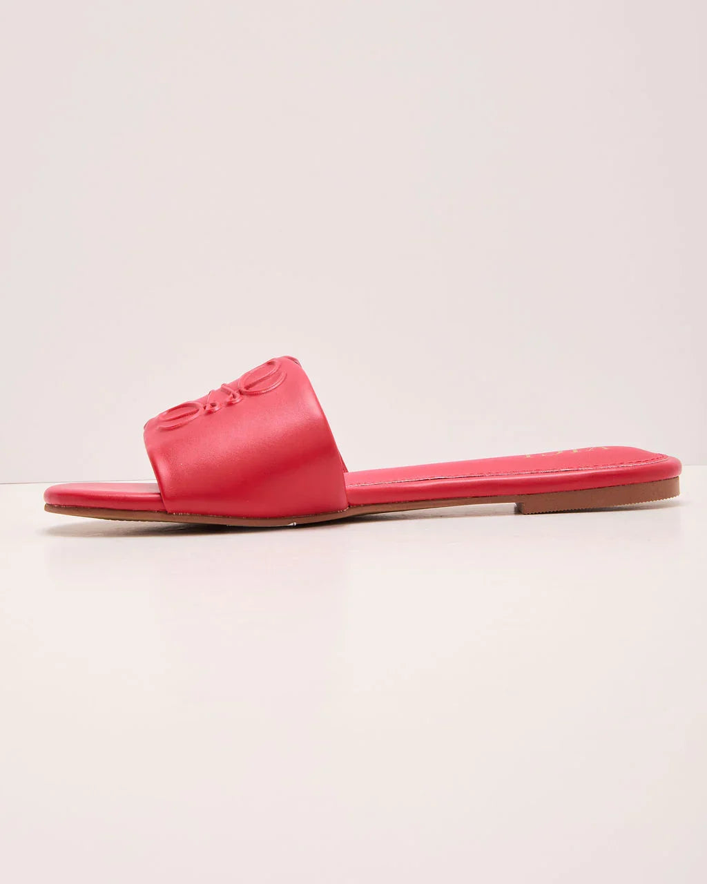 Santorini Sun Faux Leather Tonal Design Sandals