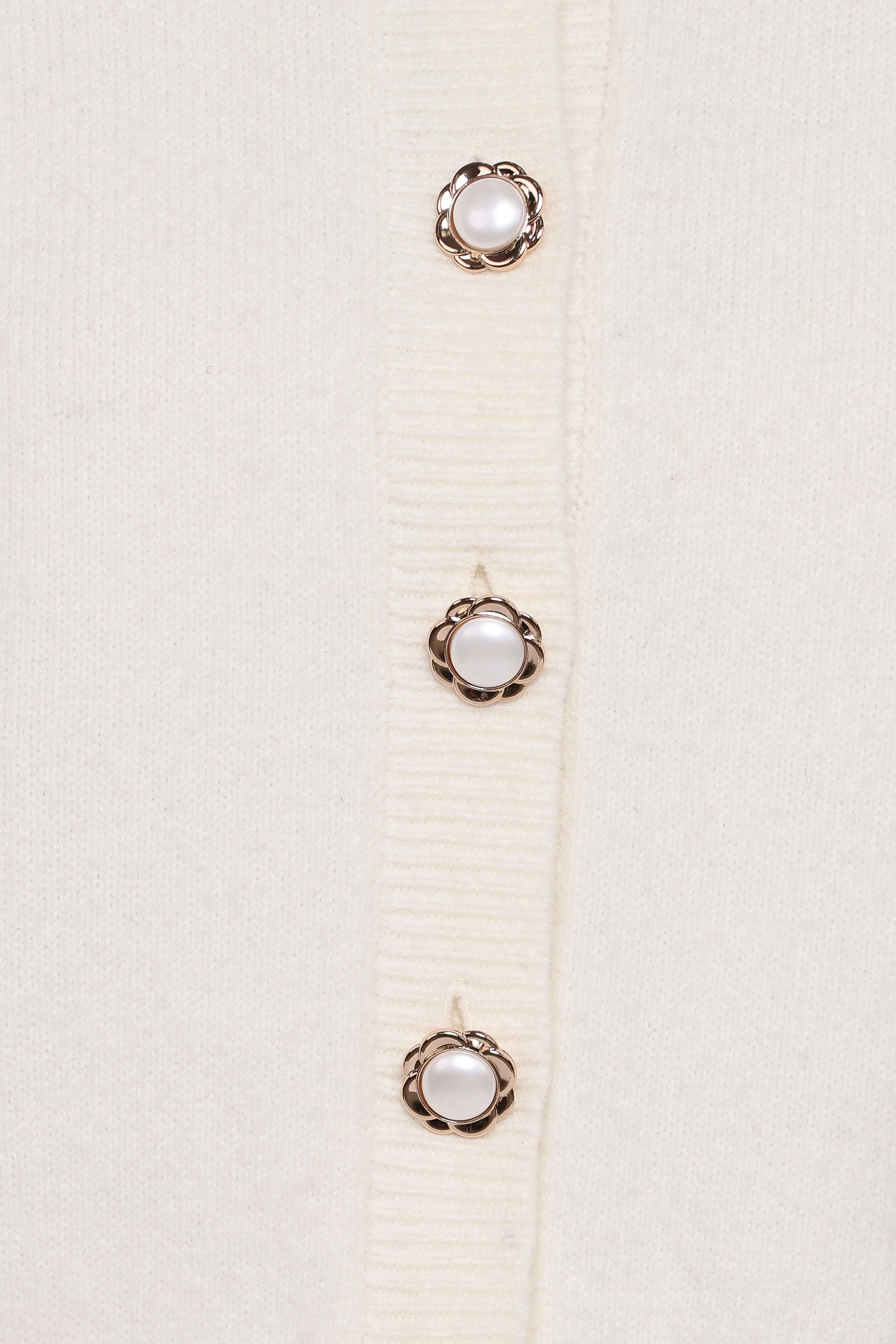 Thelma Trumpet Sleeve Cardigan Cream