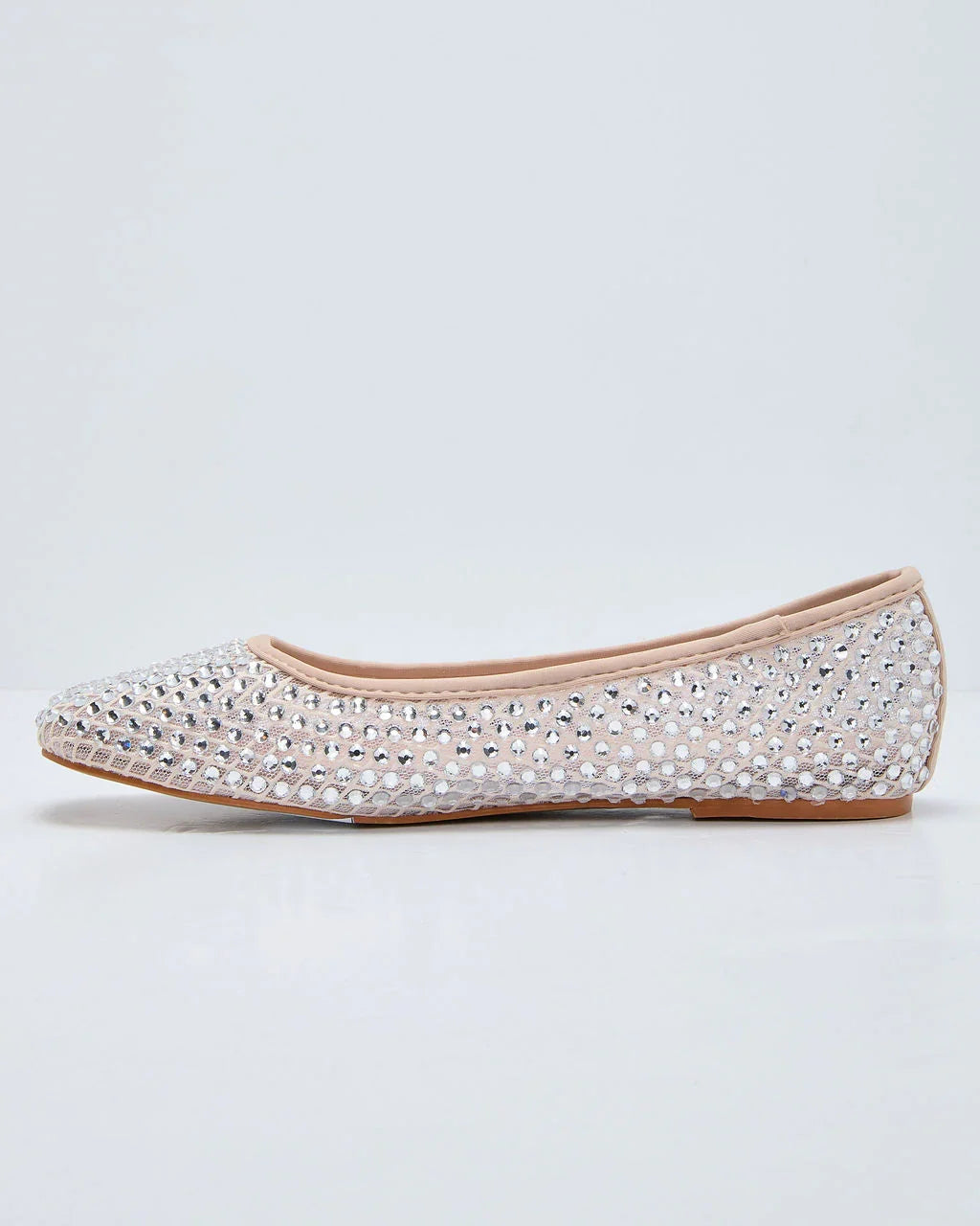 Khaie Rhinestone Mesh Flats