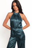 Shellbie High Neck Jumpsuit Teal