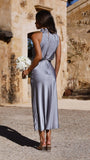 Esther Maxi Dress Steel Blue