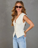 Lead Role Padded Shoulder Vest Top