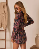 Crush Hour Abstract Waist Tie Romper
