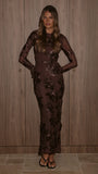 Lottie Maxi Dress Chocolate