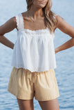 Aideen Eyelet Top White