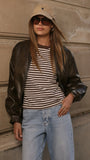 Jackson Bomber Jacket Vintage Brown