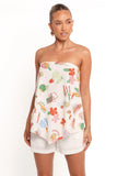 Sui Strapless Top Alfresco