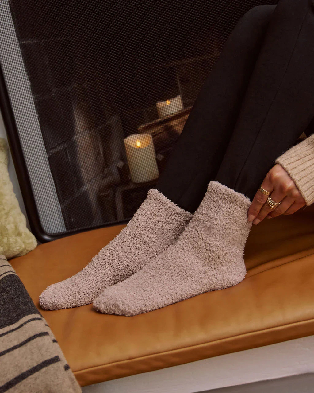 Snowed In Cozy Chenille Socks